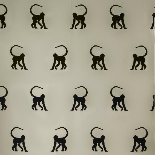 Cheeky Monkey Ebony Wallpaper