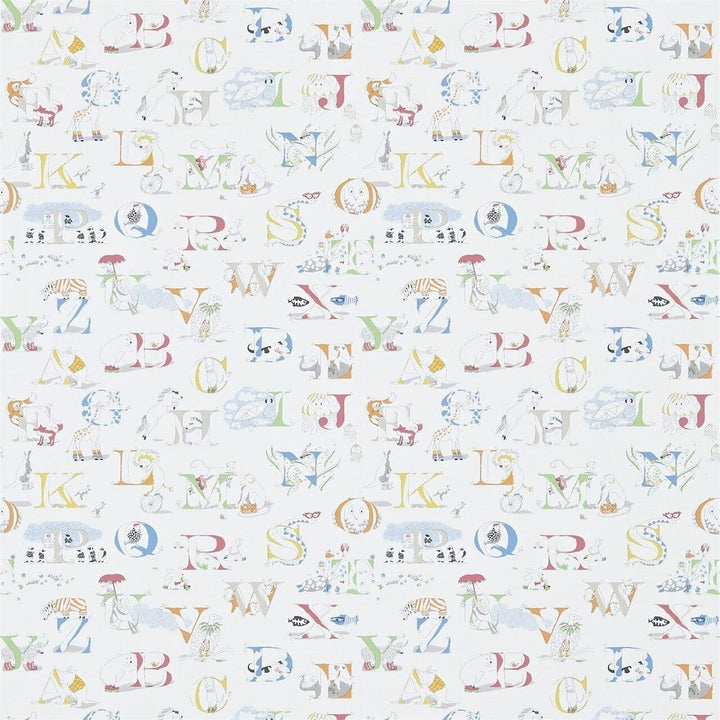 Rainbow Rhyme Alphabet Zoo Wallpaper