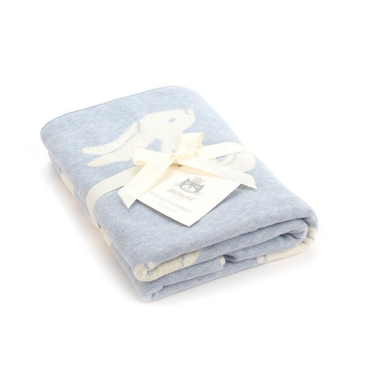 Jellycat Bashful Blue Bunny Blanket  | Thoughtful baby gifts