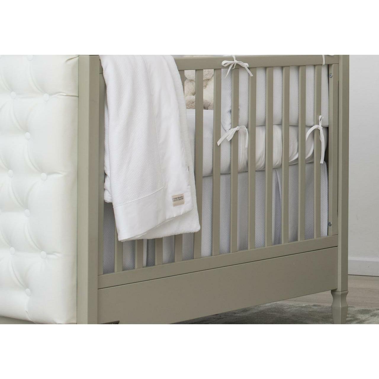 Diamond White Collection Valance | Luxury Baby Bedding