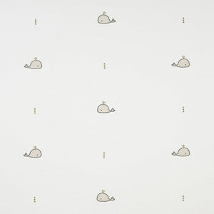 Happy Dreams Embroidered Whale Fabric (3 Colours)