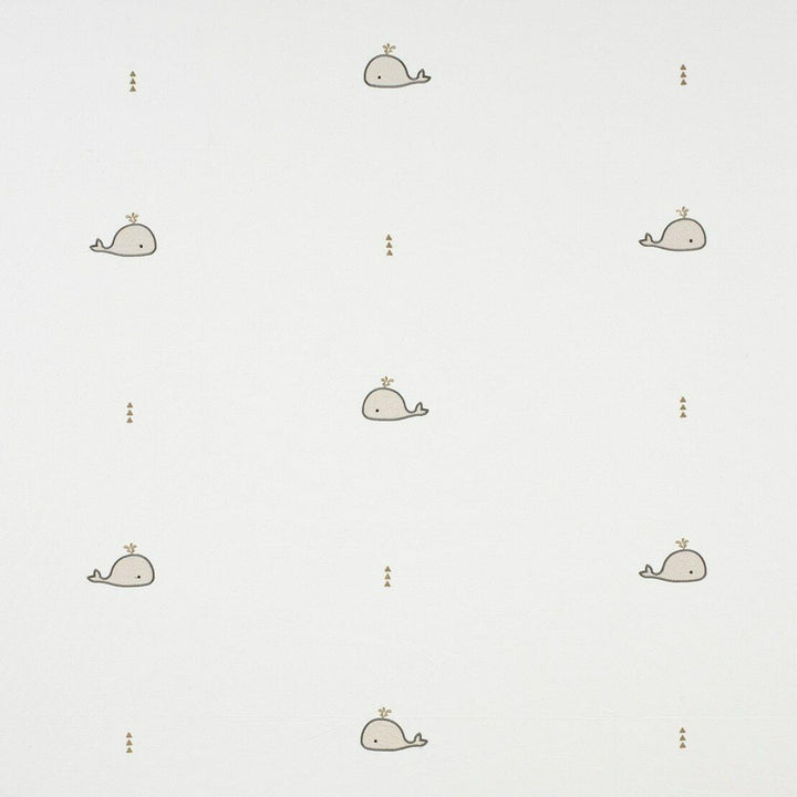 Happy Dreams Embroidered Whale Fabric (3 Colours)