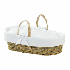 Carolina Moses Basket in White - The Baby Cot Shop, Chelsea