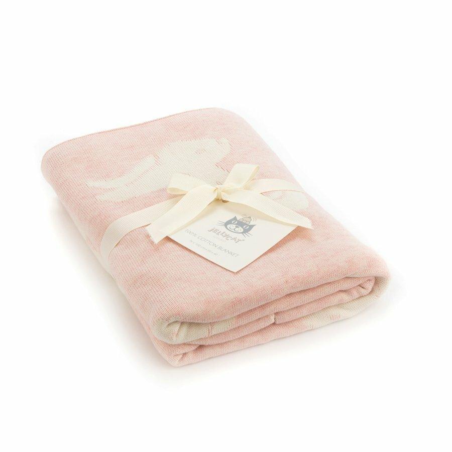 Jellycat Bashful Pink Bunny Blanket  | The Baby Cot Shop