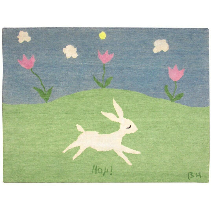 White-Bunny-Nursery-Rug