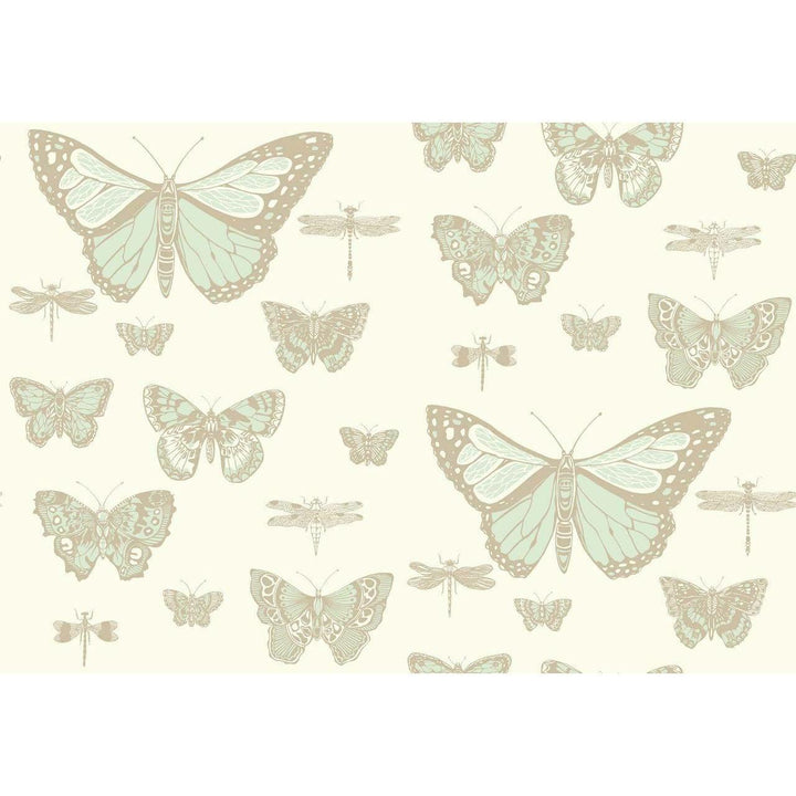 Butterflies and Dragonflies Corn Silk Wallpaper